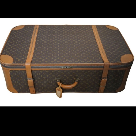 Louis Vuitton Vintage 1980’s Brown Monogram Travel Suitcase - Picture 1 of 11